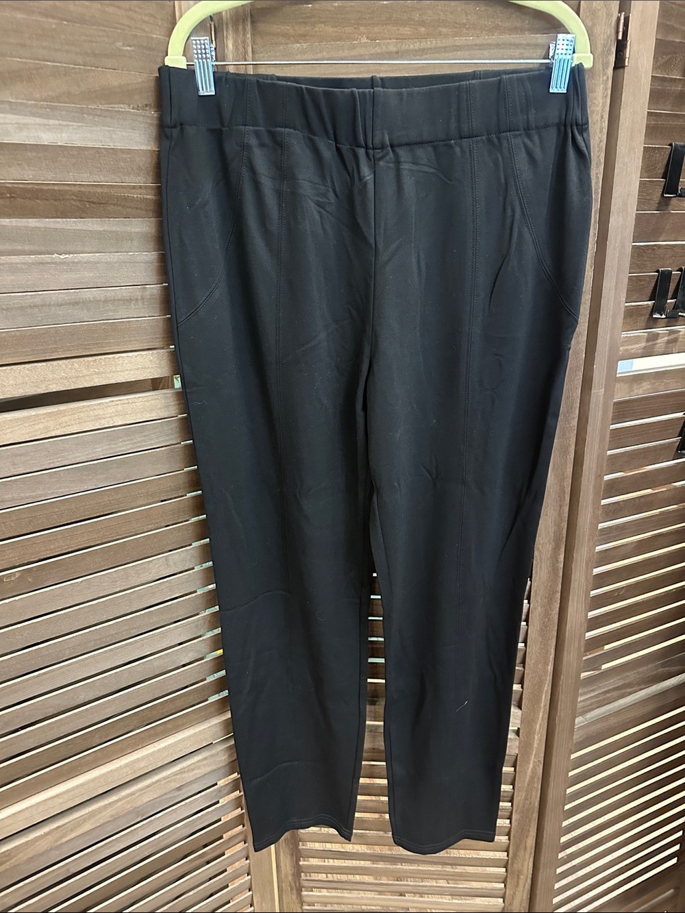 Skinny Black Pull-On Pants